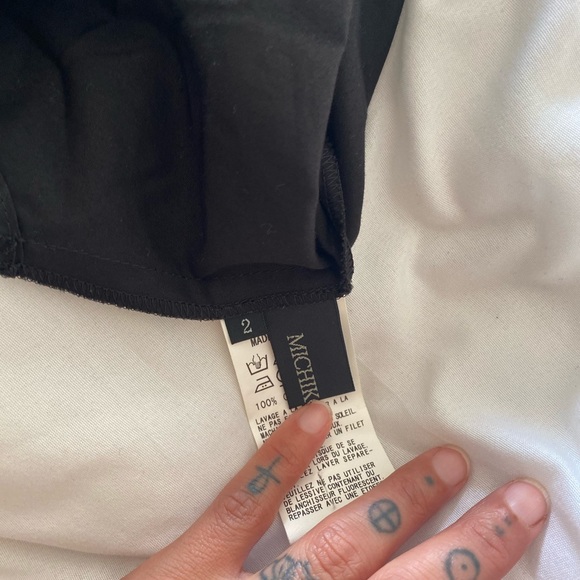 MICHIKO by Y’s Strapless Peplum Black Top – Size 2 - Picture 3 of 5